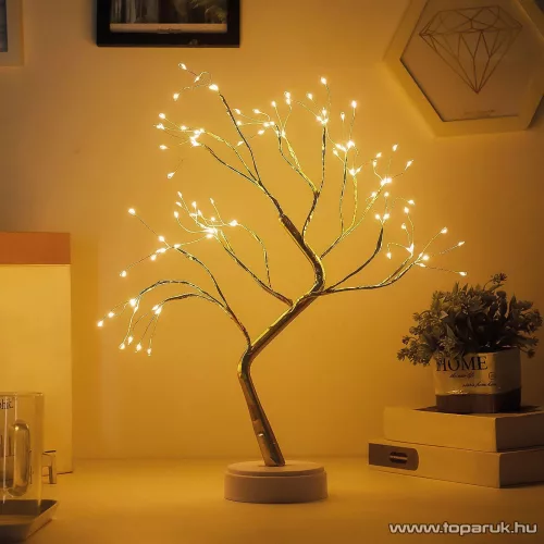 Beltéri LED-es világító asztali fa dekoráció, melegfehér, 40 x 30 cm (58930)