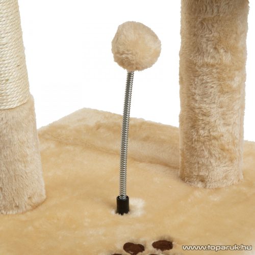 Macska mászóka koptatófákkal és játékokkal, 40 x 40 x 116 cm (60050)