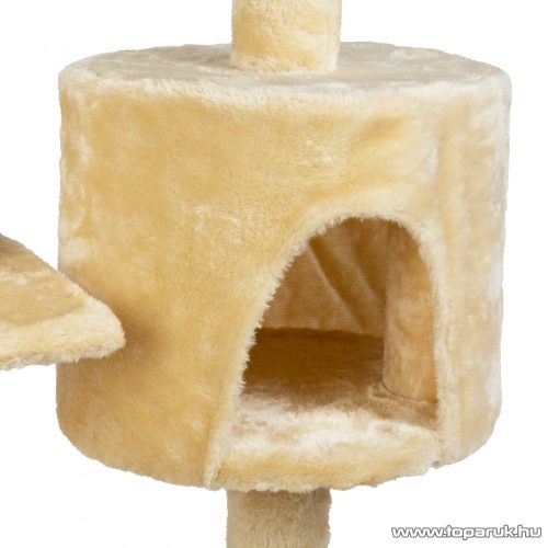 Macska mászóka koptatófákkal és játékokkal, 40 x 40 x 116 cm (60050)