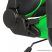 bemada BMD1106GR Ergonómikus kialakítású gamer forgószék, derék- és nyakpárnával, max. 110 kg terhelhetőséggel, zöld / fekete