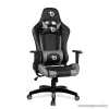 bemada BMD1106GY Ergonómikus kialakítású gamer forgószék, derék- és nyakpárnával, max. 110 kg terhelhetőséggel, szürke / fekete