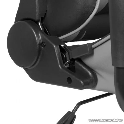 bemada BMD1106GY Ergonómikus kialakítású gamer forgószék, derék- és nyakpárnával, max. 110 kg terhelhetőséggel, szürke / fekete