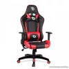 bemada BMD1106RD Ergonómikus kialakítású gamer forgószék, derék- és nyakpárnával, max. 110 kg terhelhetőséggel, piros / fekete