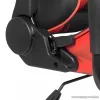 bemada BMD1106RD Ergonómikus kialakítású gamer forgószék, derék- és nyakpárnával, max. 110 kg terhelhetőséggel, piros / fekete