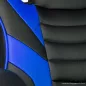   bemada BMD1109BL Gamer forgószék karfával, max. 110 kg terhelhetőséggel, kék-fekete