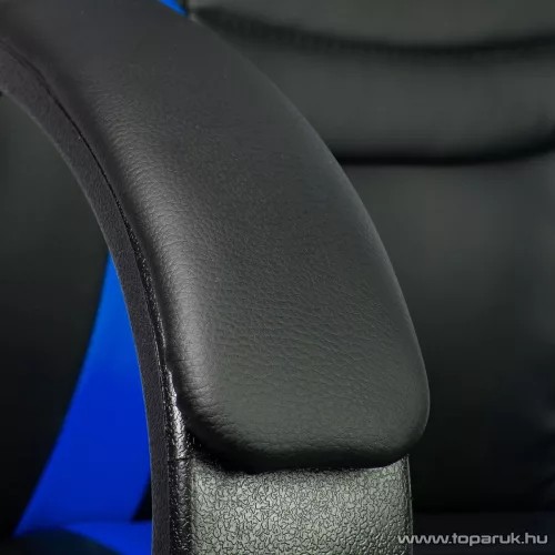 bemada BMD1109BL Gamer forgószék karfával, max. 110 kg terhelhetőséggel, kék-fekete