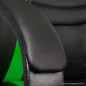   bemada BMD1109GR Gamer forgószék karfával, max. 110 kg terhelhetőséggel, zöld-fekete