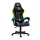 bemada BMD1115BK Irodai forgószék, RGB LED-es világító gamer szék karfával, párnával, max. 120 kg terhelhetőséggel, fekete