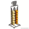 Bewello Fém kávékapszula tartó 28 db Nespresso kapszulához, álló kivitel, fekete (BW0998)