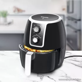   bewello BW1002 Olaj nélküli fritőz, 3,7 literes olajsütő, fekete