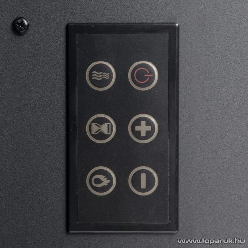 bewello BW2019 Elektromos LED-es, íves fali / szabadonálló kandalló hősugárzó + távirányító, 2000 W, fekete