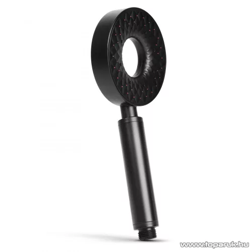 bewello BW3013 Ergonomikus zuhanyfej 3 funkcióval, rejtett kapcsolóval, matt fekete