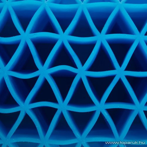 bewello BW4006 Szilikon gél nyakpárna, cipzáros huzattal, kék, 27 x 9 x 9 cm