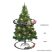 Bewello Christmas Tree Train elemes, világító és hangot adó, karácsonyfára szerelhető kisvasút, karácsonyi vonat szett