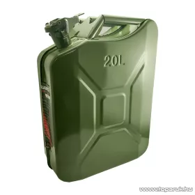 Carguard 10889C Fém üzemanyag kanna, zöld, 20 literes