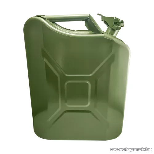 Carguard 10889C Fém üzemanyag kanna, zöld, 20 literes