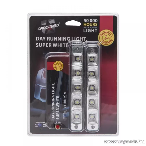 Carguard LED-es autó menetfény, DLA007, 12W, 1100 lumen, 1 pár (50988)