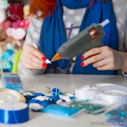 Delight 11099GY Ragasztópisztoly, 11 mm, nagy, szürke, 40W 