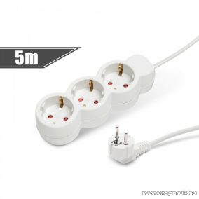   delight 3-as hálózati elosztó gyerekzárral, 250V, 10/16A, 5 m (20234)