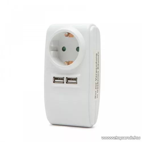 Delight Hálózati adapter 2 db USB aljzattal (55122)