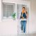 Delight 11608WH szúnyogháló függöny ajtóra, 4 db szalag, max. 100 x 220 cm, fehér
