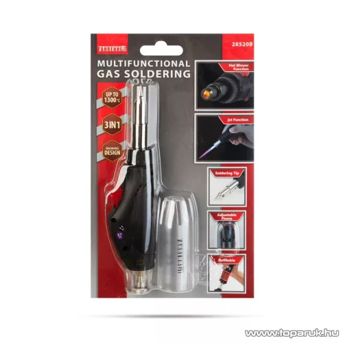 Fahrenheit 3 in 1 multifunkciós gázüzemű forrasztópáka szett - mini (28520B)