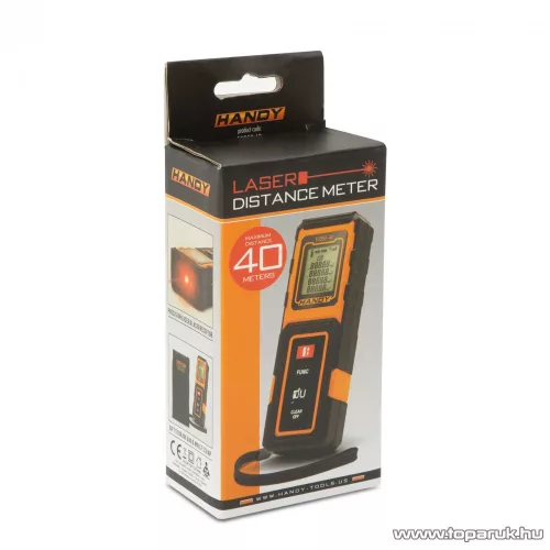 Handy Lézeres távolságmérő, max. 40 méter mérési távolságra (10050-40)
