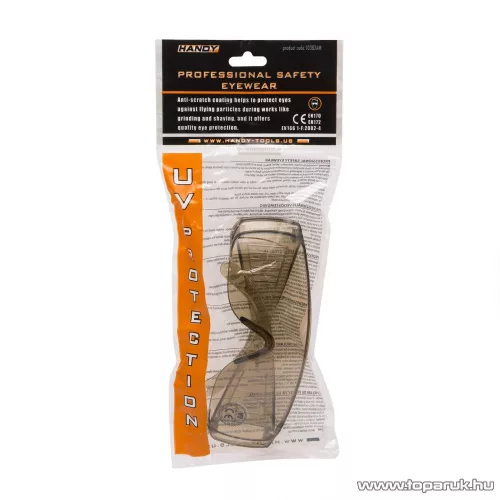Handy Professzionális védőszemüveg, UV védelemmel, amber (10382AM)