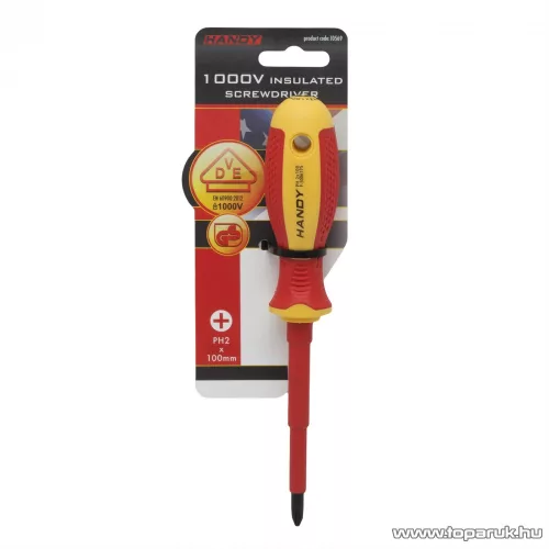 Handy 10569 Szigetelt csavarhúzó, PH2 x 6 x 100 mm, 1000V-ig