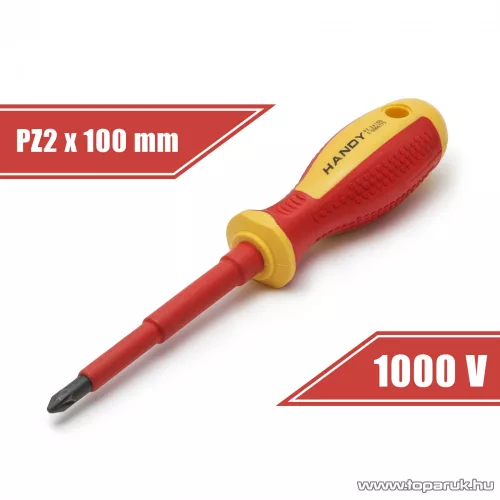 Handy 10572 Szigetelt csavarhúzó, PZ2 x 100 mm, 1000V-ig