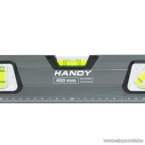 Handy 10624A Professzionális vízmérték vonalzóval, tükörlibellával, 400 mm