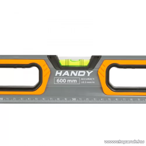 Handy 10624B Professzionális vízmérték vonalzóval, tükörlibellával, 600 mm