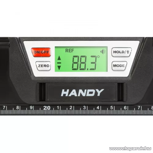 Handy 10625B Professzionális digitális vízmérték LCD kijelzővel, hangjelzéssel, 600 mm