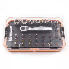   Handy 10637 Racsnis dugókulcs és bitfej készlet, 31 részes (6-12 mm)