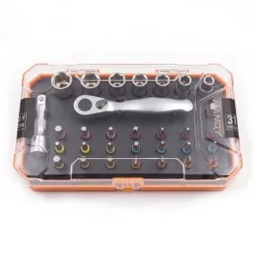   Handy 10637 Racsnis dugókulcs és bitfej készlet, 31 részes (6-12 mm)