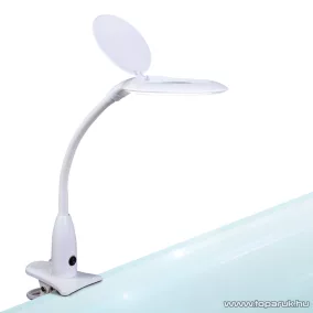   Handy LED-es nagyítós asztali lámpa, 5x nagyítás, csíptethető rögzítőtalppal (10800)