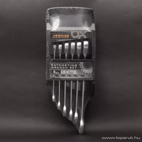Handy 6 db-os Racsniskulcs készlet, 8, 10, 13, 14, 15, 17 mm-es villáskulcs (10852)