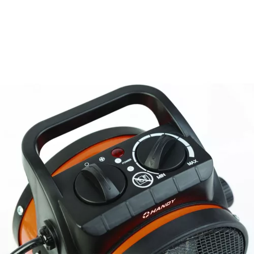 Handy 51112 Elekromos PTC kerámia műhely hősugárzó, fűtőtest, 1000 / 2000W, narancs/fekete 