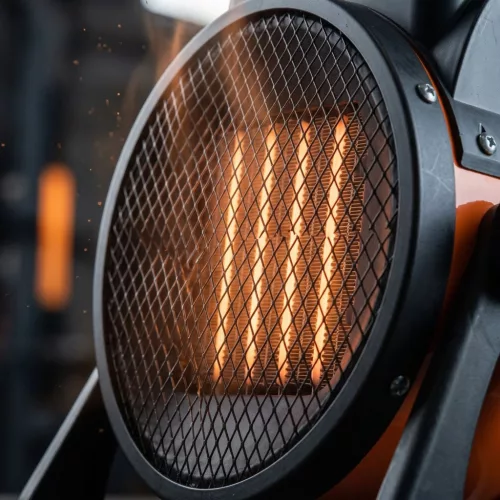 Handy 51112 Elekromos PTC kerámia műhely hősugárzó, fűtőtest, 1000 / 2000W, narancs/fekete 