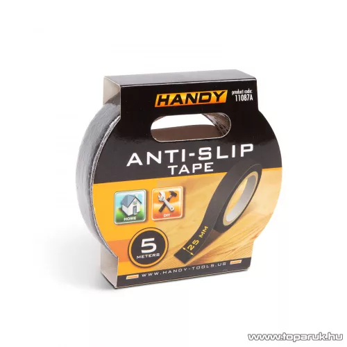 Handy Ragasztószalag, csúszásmentes, 5 m x 25 mm, fekete (11087A)