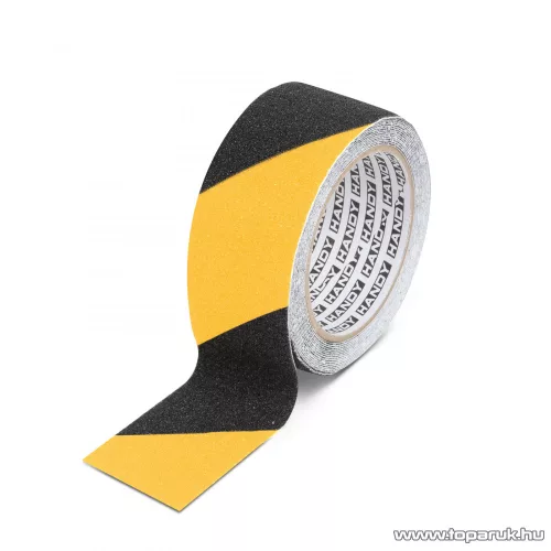 Handy Ragasztószalag, csúszásmentes, 5 m x 50 mm, sárga - fekete (11088B)