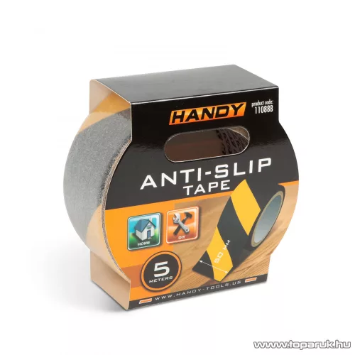 Handy Ragasztószalag, csúszásmentes, 5 m x 50 mm, sárga - fekete (11088B)