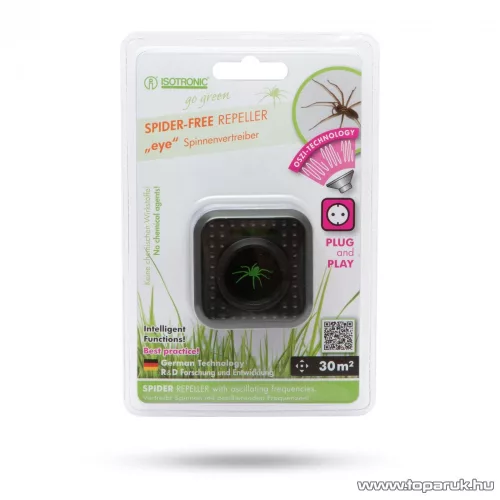 Isotronic Eye 55634B Hálózati elektromos pókriasztó, LED visszajelzővel (hatótávolság max. 30 m2)