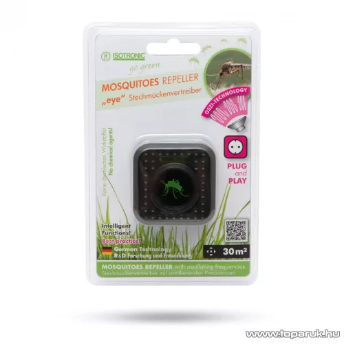 Isotronic Eye 55638B Hálózati elektromos szúnyogriasztó, LED visszajelzővel (hatótávolság max. 30 m2)