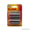 Kodak ZINC extra heavy duty góliát D elem, LR20, Zn, 1,5 V, 2 db/csomag (18808-2)