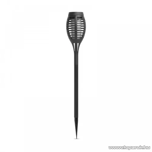 Garden of edeN 11262B Lángokat imitáló szolár napelemes kerti LED lámpa, fekete, 4 db / SZETT