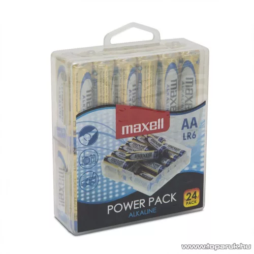 Maxell 18720P Power Pack Ceruza elem, 1,5V, (AA, LR6 méret), 24 db / csomag