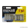Maxell 18733 Ceruza elem, 1,5V, (AA, LR6 méret), 5 + 5 db / csomag