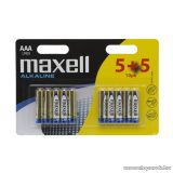   Maxell 18735 Mikro ceruza elem, 1,5V, (AAA, LR3 méret), 5 + 5 db / csomag