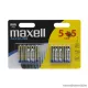 Maxell 18735 Mikro ceruza elem, 1,5V, (AAA, LR3 méret), 5 + 5 db / csomag